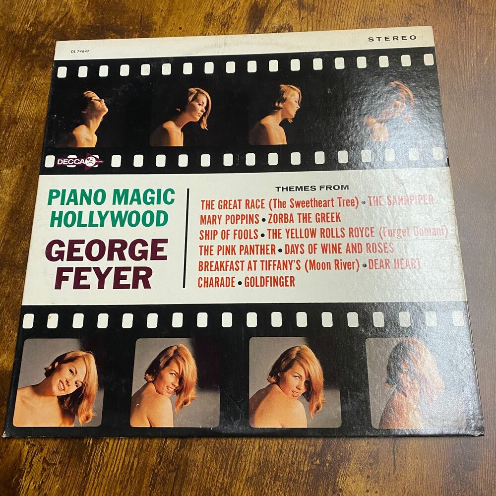 George Feyer Piano Magic Hollywood Vintage Vinyl Record Movie Themes